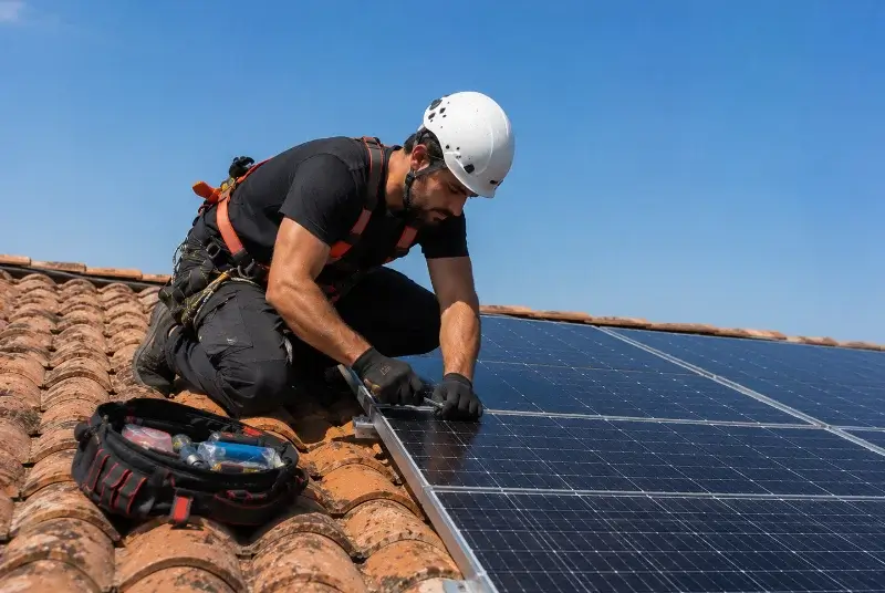 Maintenance et monitoring de panneaux solaires à Hennebont