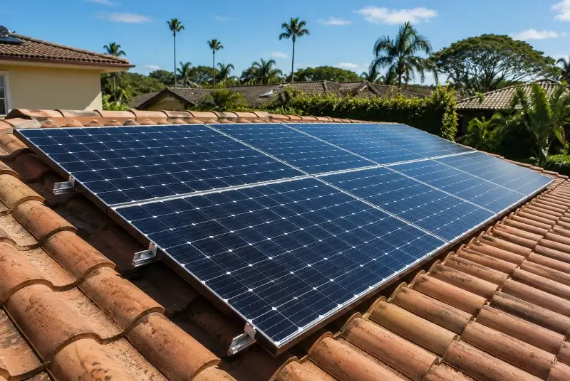 Installation de panneaux solaires à Hennebont